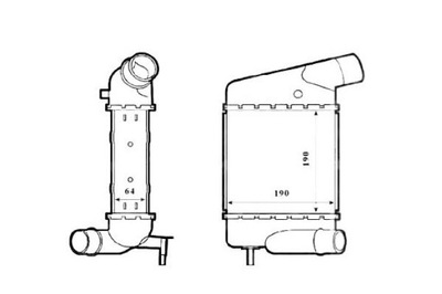 Интеркулер renault twingo ii wind 1.2/1.5d/1.6 03 фото №1