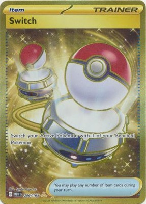Pokemon 151 Switch - 206/165 - Gold Secret Rare