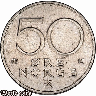 50 ORE 1977 NORWEGIA