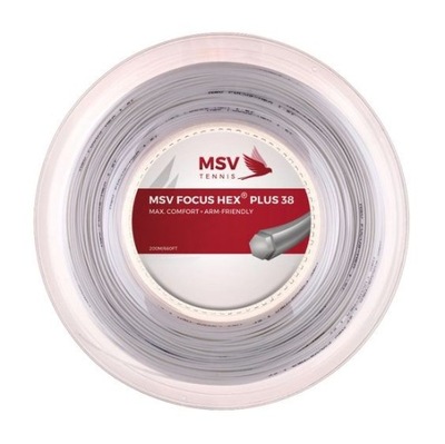 Naciąg tenisowy MSV Focus Hex Plus 38 szpula 200 m. white 1,20 mm