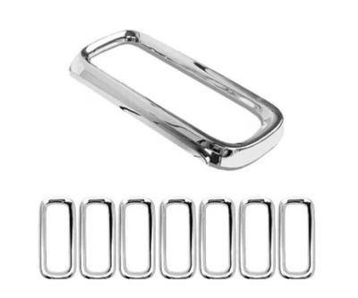 Накладки вкладыши решетка решётка jeep renegade хром фото №1