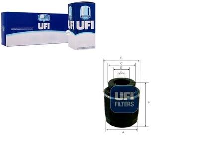 FILTRO ACEITES UFI P7116 F026407183 P7183 OP6412  