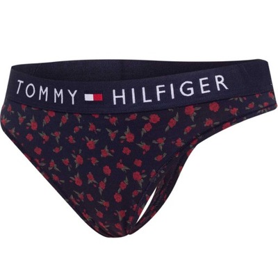 TOMMY HILFIGER STRINGI DAMSKIE MAJTKI GRANAT r. M