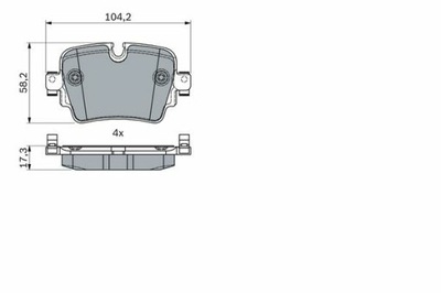 PADS BRAKE BOSCH 0 986 494 753  