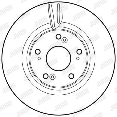ДИСКИ ТОРМОЗНЫЕ ТОРМОЗНЫЕ JURID 562725JC