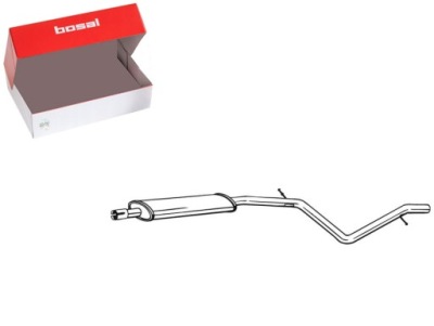 Гаситель системы выпускной средний dacia logan mcv renault logan i фото №1