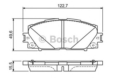 KOMPLEKTAS TRINKELIŲ STABDŽIŲ BOSCH 0 986 494 670 