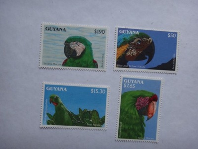 Gujana 1993, Papugi, ptaki