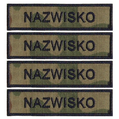 IMIENNIK nazwisko wojskowe na mundur US-22 x 4 szt.