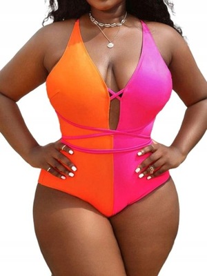 woa STRÓJ KĄPIELOWY JEDNOCZĘŚCIOWY 4XL