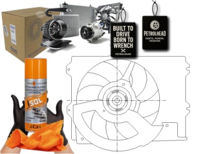 Вентилятор радіатора з корпус mg mg zr mg zs ro #petrolhead pro+ kit4 фото №1