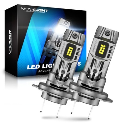 LUCES DIODO LUMINOSO LED H7 +800% MUY POTENTE 6500K 1:1 CANBUS  