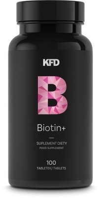 Witaminy tabletki KFD Biotin+ kompleks witamin z grupy B 100 szt.