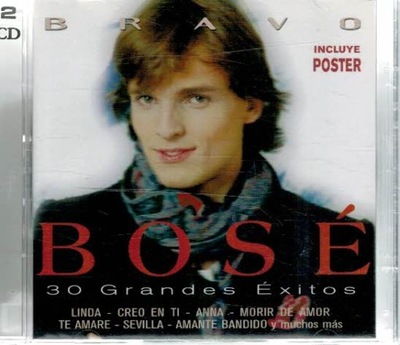 2XCD Miguel Bosé - Bravo Bosé - 30 Grandes Éxitos CD