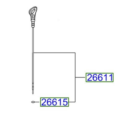Щуп масла hyundai genesis coupe 3.8 2012-2015 фото №1