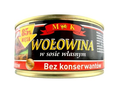 Konserwa wołowina w sosie własnym MK WOŁOWINA 300G