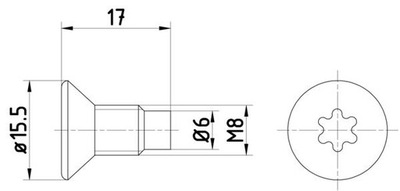 TEXTAR TPM0004 БОЛТ, ДИСК ГАЛЬМІВНИЙ