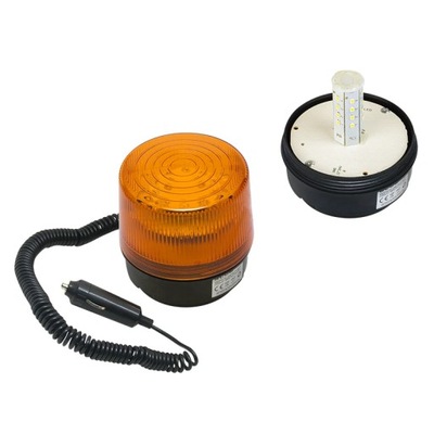 26-429# SYGNALIZATOR OPTYCZNY LED 12V MAGNES ORANGE COLOR  