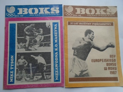 @ BOKS MIESIĘCZNIK ROK 1988 7 numerów