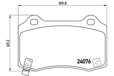 КОЛОДКИ ТОРМОЗНЫЕ BREMBO 05174327AC 68144223AA 5174