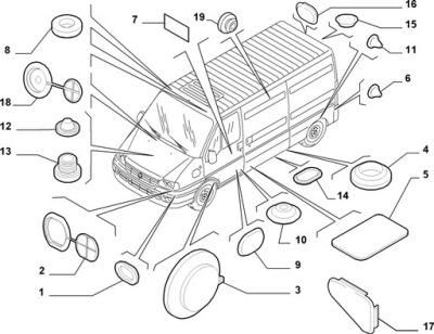 Захист pod фара fiat ducato 01-14 фото №1