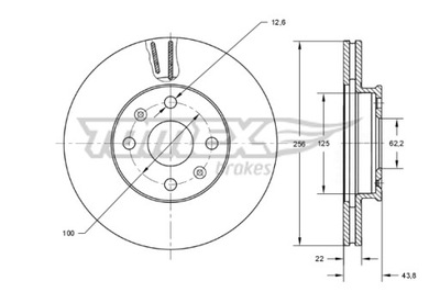 DISCOS DE FRENADO TOMEX BRAKES TX 73-29  