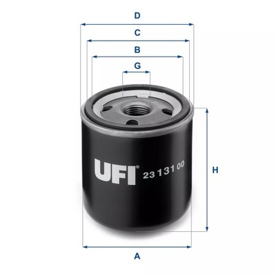 ФИЛЬТР МАСЛА UFI 23.131.00