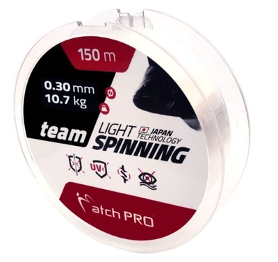 ŻYŁKA SPINNINGOWA MATCHPRO LIGHT SPIN 0,16 MM 150M