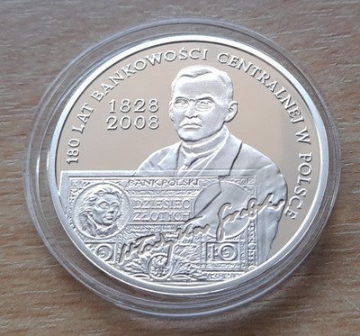 10 złotych - 180 lat bankowości centralnej w Polsce - 2009