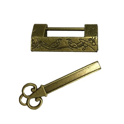 Szafka aluminiowa w starym stylu Pudełko na biżuterię Kłódka na klucz Chiński mosiężny zatrzask zamka