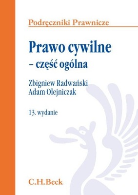 Prawo cywilne część ogólna Zbigniew Radwański