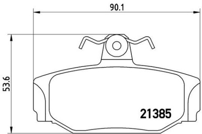 PADS HAM. REAR VOLVO 740-760 -96 REAR  