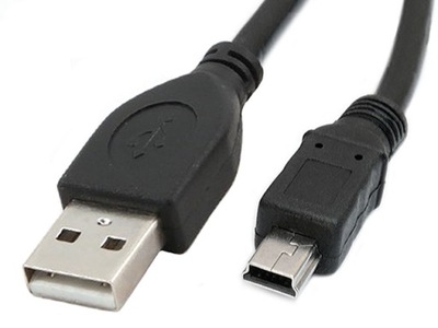 Kabel USB2.0 HighSpeed 480Mb/s A/wtyk-miniB/wtyk 1.8m