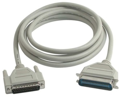 NOWY KABEL DB25 - CENTRONICS 36 IEEE1284 SZARY DO DRUKAREK RÓWNOLEGŁYCH