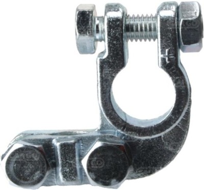 Клемма аккумуляторная плюсовая mosiężna heavy duty фото №1