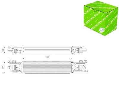 ИНТЕРКУЛЕР БЕЗ КЛАПАНА AGR OPEL CORSA D 1.3D 07.06-08.14 VALEO