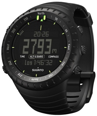 Zegarek Suunto Core All Black Sportowy Wytrzymały