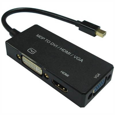 Adapter Mini DisplayPort do DVI/DP/HDMI Mini M/F