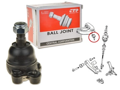 Шаровая опора рычага верхнего cbm-13 ctr фото №1