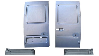 Двері задня низькі комплект p+l sprinter vw lt 95-06 фото №1