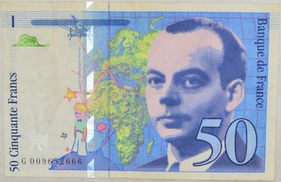 8.Francja, 50 Franków 1993, P.157.b, St.3+