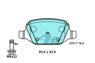 Гальмівні колодки гальмівні керамічні alfa romeo 147 156 gt фото №1