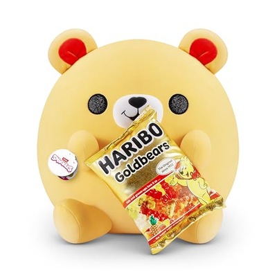 Snackles Super Sized 35 cm, Golden Bear (Haribo), by ZURU Cuddly Squishy Co