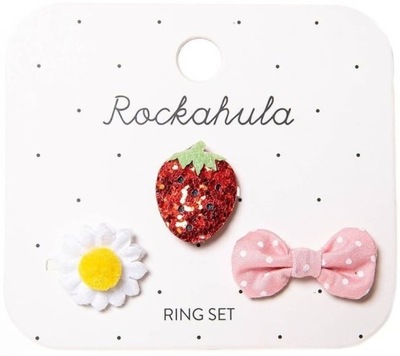 Rockahula Kids: pierścionki 3 szt Sweet Strawberry