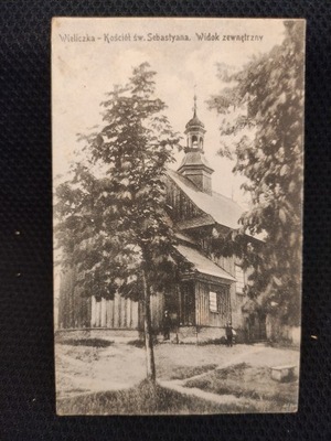 Stara pocztówka Wieliczka