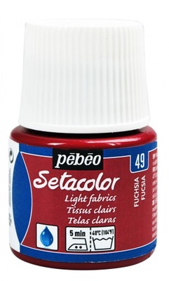 Farba do tkanin Setacolor - Pébéo - Fuchsia, 45 ml