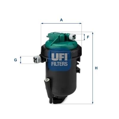 FILTRO COMBUSTIBLES UFI 55.181.00  