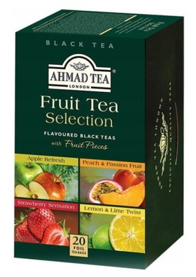 AHMAD TEA LONDON FRUITY TEA Herbata Owocowa 20 Kopert 40G