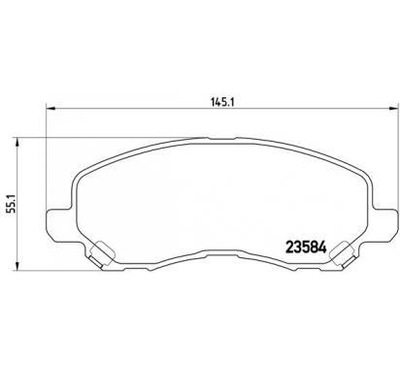 BREMBO КОЛОДКИ ТОРМОЗНЫЕ CHRYSLER 200 CONVERTIBLE