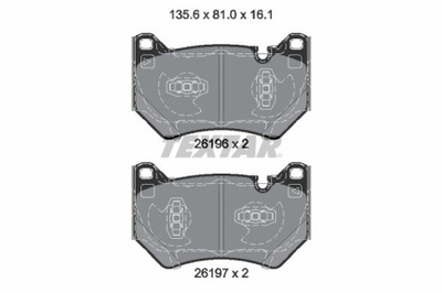 КОЛОДКИ ДИСКОВЫЕ ТОРМОЗНОЕ AUDI ПЕРЕД Q5 2,0-3,0 TDI 17- 2619601 фото